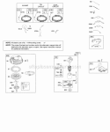 Alternator Electric Starter Ignition Rewind Starter Diagram and Parts List for 219702-0115-E1  Briggs and Stratton Engine
